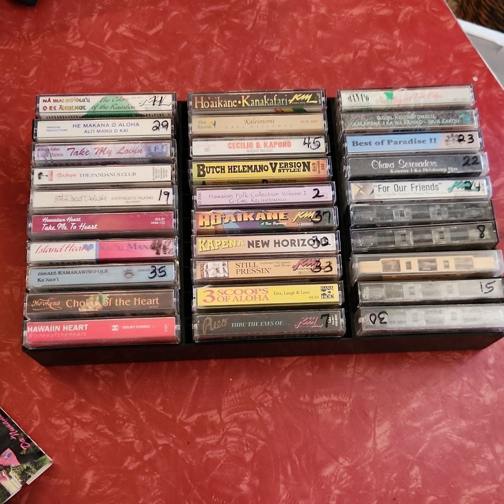 25 Vintage Hawaiian Cassette Tapes